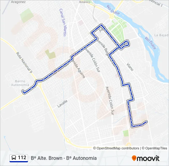 112 Bus Line Map