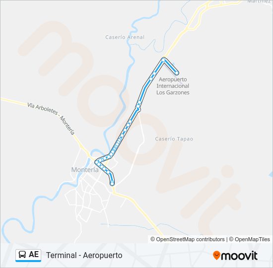 Mapa de AE de autobús