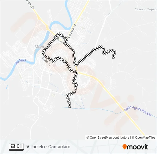 C1 Bus Line Map