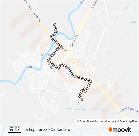 C2 Bus Line Map