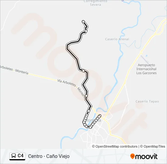 C4 Bus Line Map