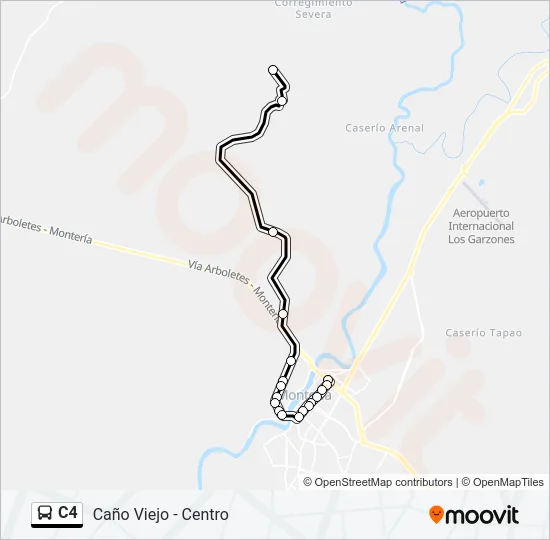 C4 Bus Line Map