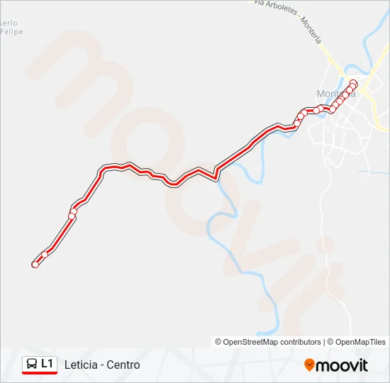 L1 Bus Line Map