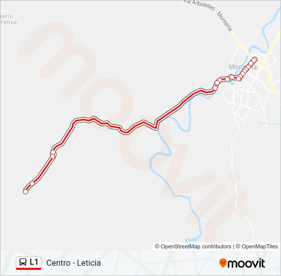 L1 Bus Line Map