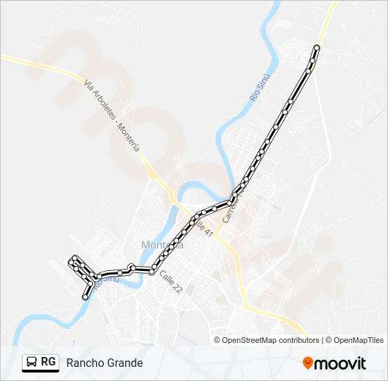 RG Bus Line Map