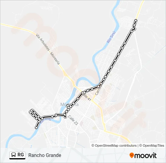 RG Bus Line Map