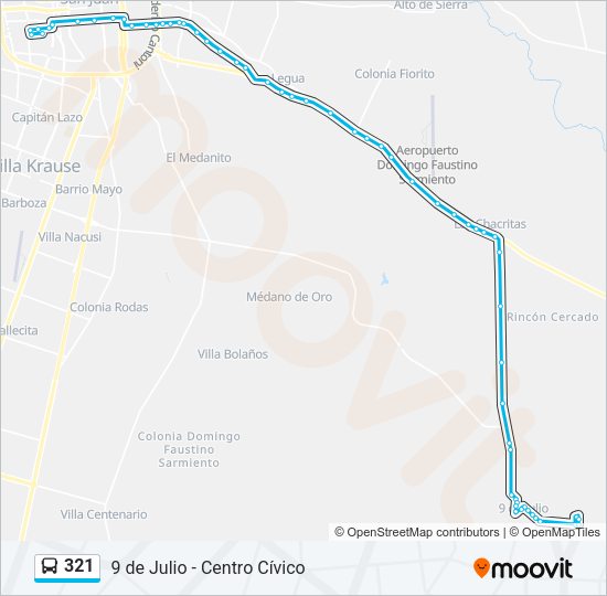 321 Bus Line Map