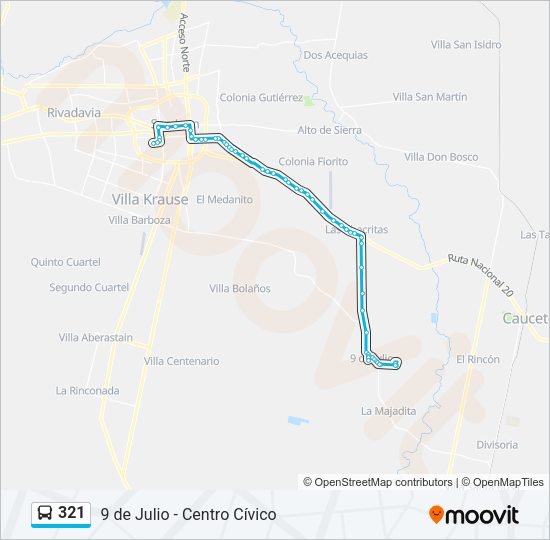 321 Bus Line Map