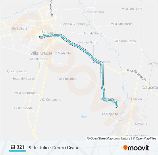 321 Bus Line Map
