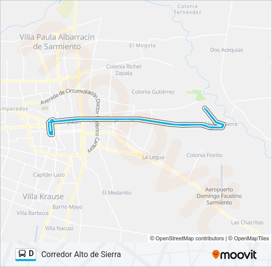 D Bus Line Map