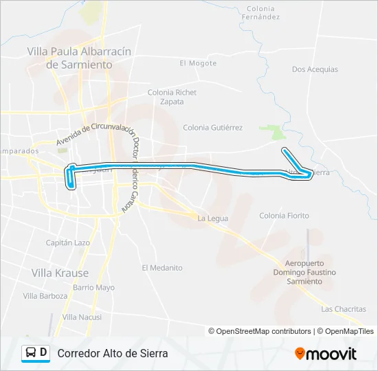 D Bus Line Map