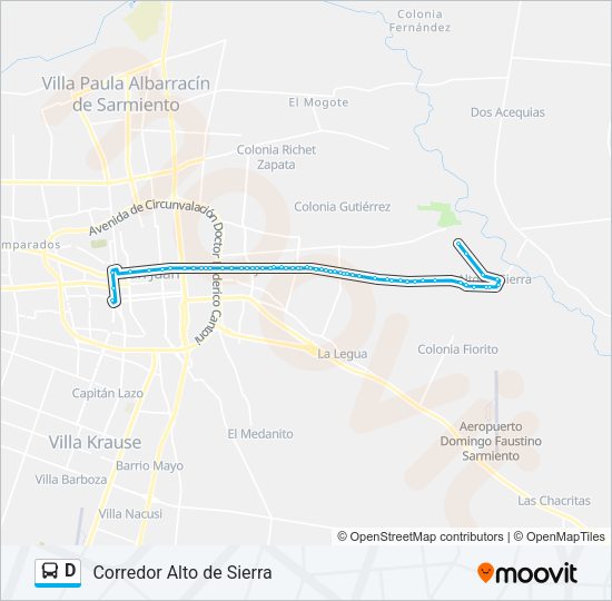 D Bus Line Map