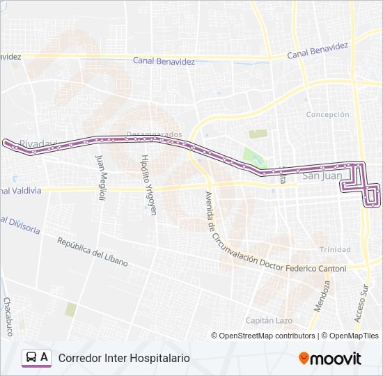A Bus Line Map