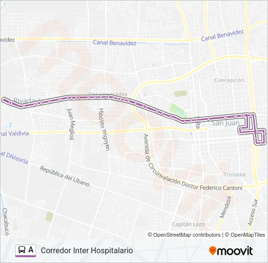 A Bus Line Map