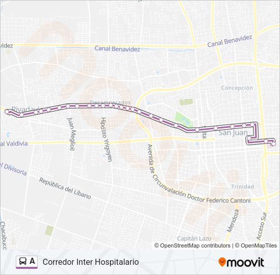 A Bus Line Map