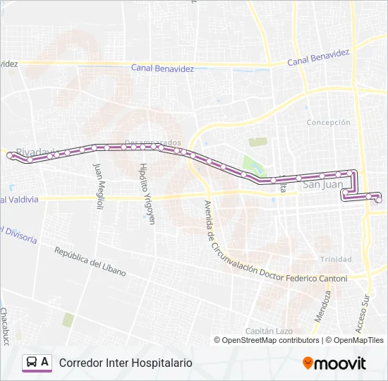 A Bus Line Map