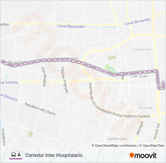 A Bus Line Map
