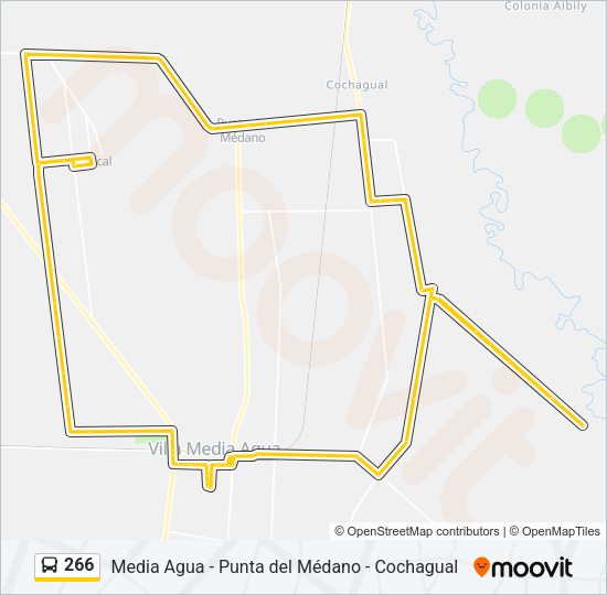 266 Bus Line Map