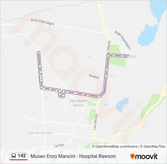 142 Bus Line Map