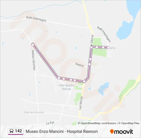142 Bus Line Map