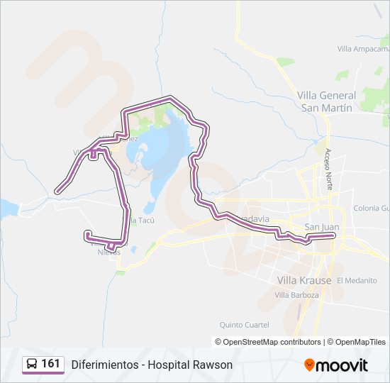 161 Bus Line Map