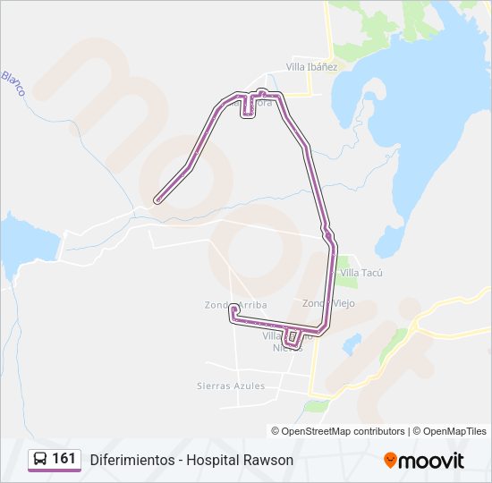 161 Bus Line Map