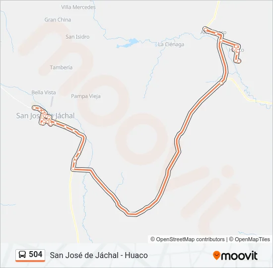 504 Bus Line Map