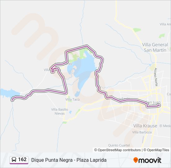 162 Bus Line Map