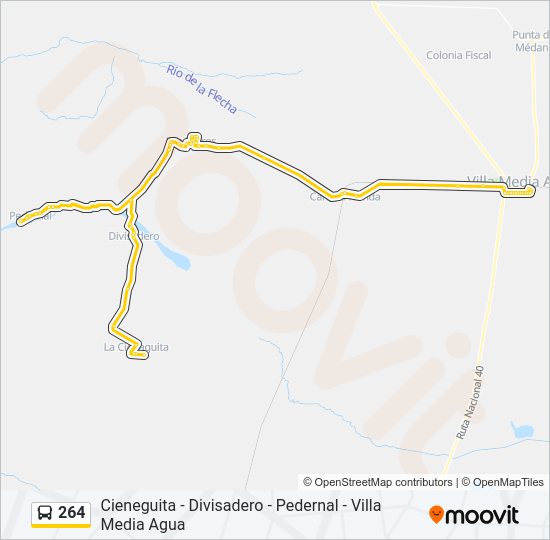 264 Bus Line Map