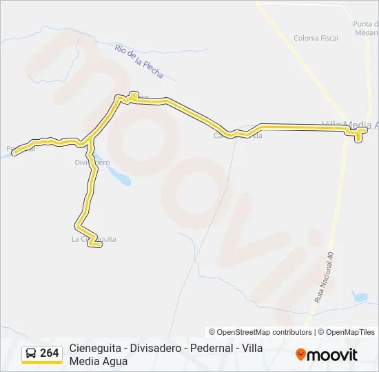 264 Bus Line Map