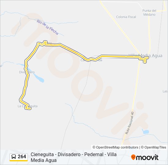 264 Bus Line Map