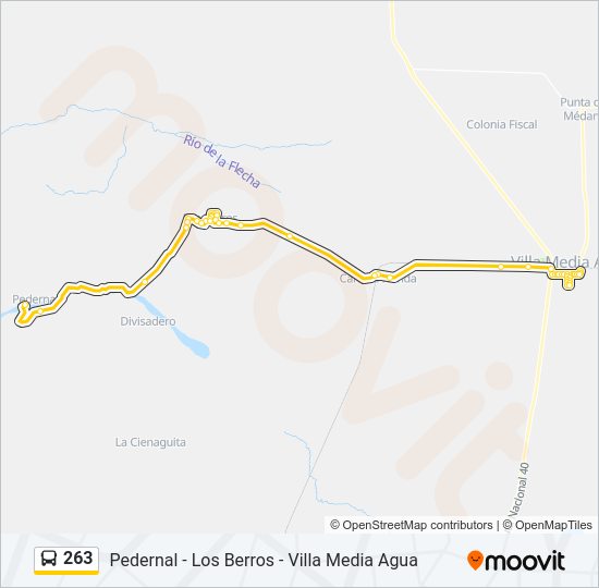 263 Bus Line Map
