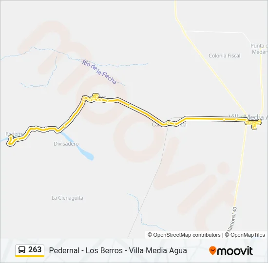 263 Bus Line Map