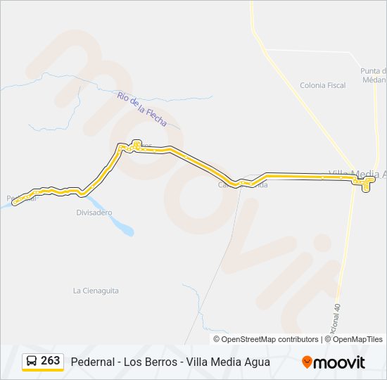263 Bus Line Map