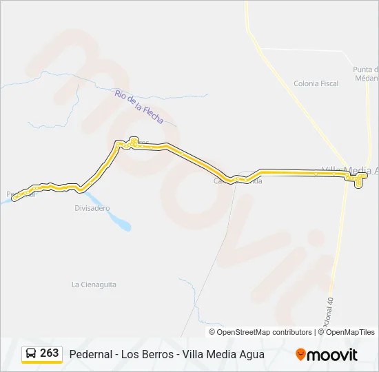 263 Bus Line Map