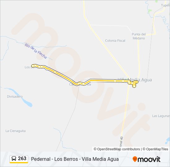 263 Bus Line Map