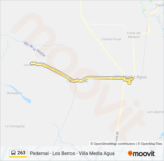 263 Bus Line Map