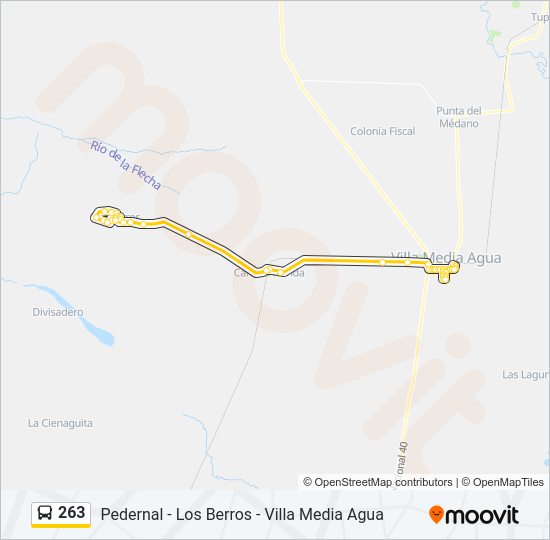 263 Bus Line Map
