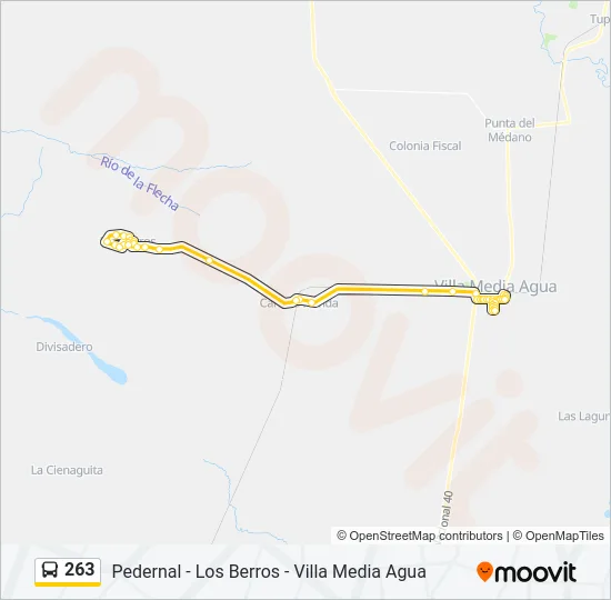 263 Bus Line Map