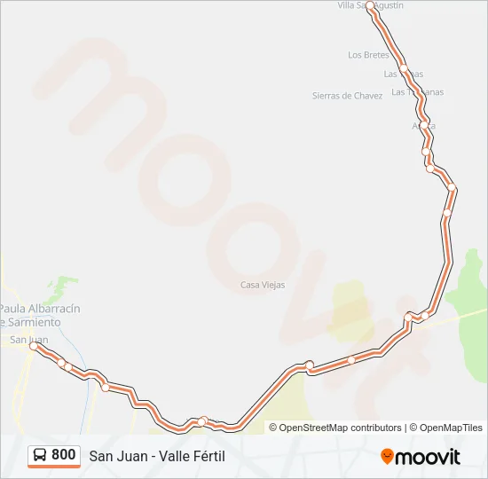800 Bus Line Map