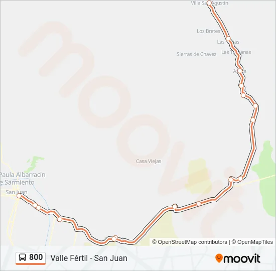 800 Bus Line Map