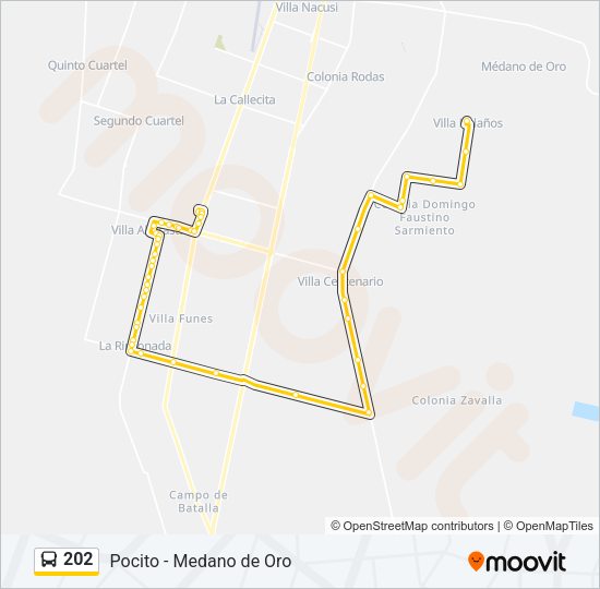 202 Bus Line Map