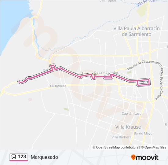 123 Bus Line Map