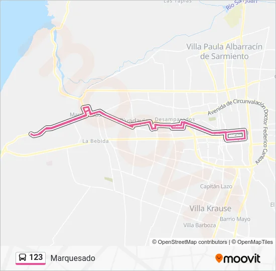 123 Bus Line Map