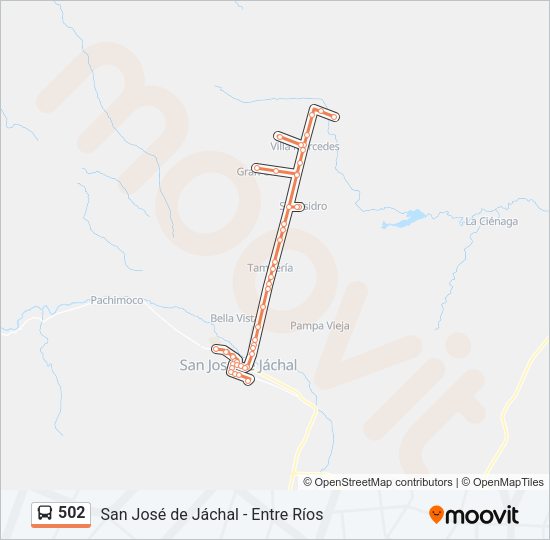 502 Bus Line Map