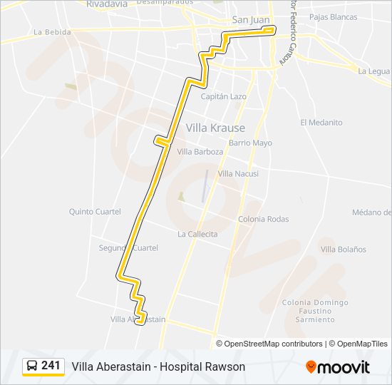 241 Bus Line Map
