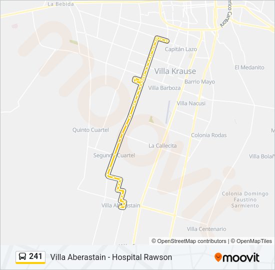 241 Bus Line Map
