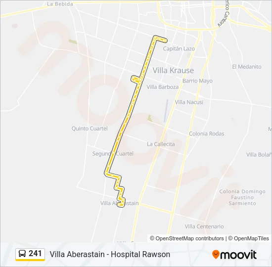 241 Bus Line Map