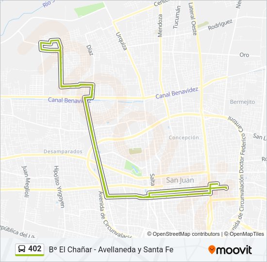 402 Bus Line Map