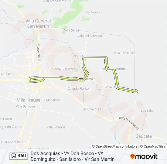 460 Bus Line Map